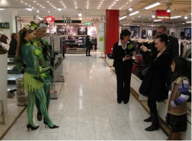 Bodypainting Kaufhof